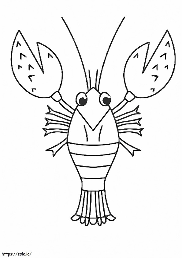 Lobster In The Sea coloring page