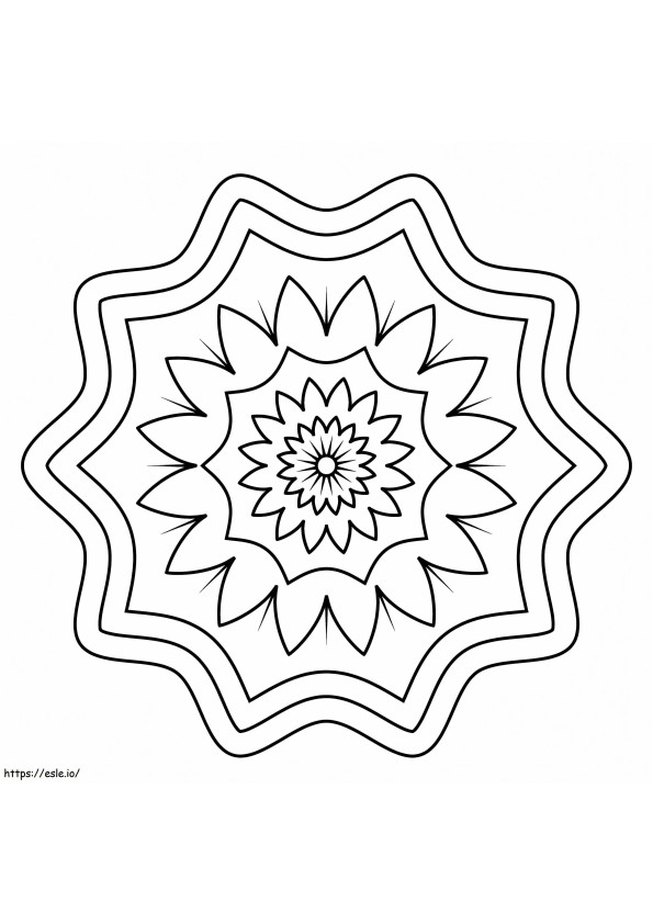Wunderschönes Blumen-Mandala ausmalbilder