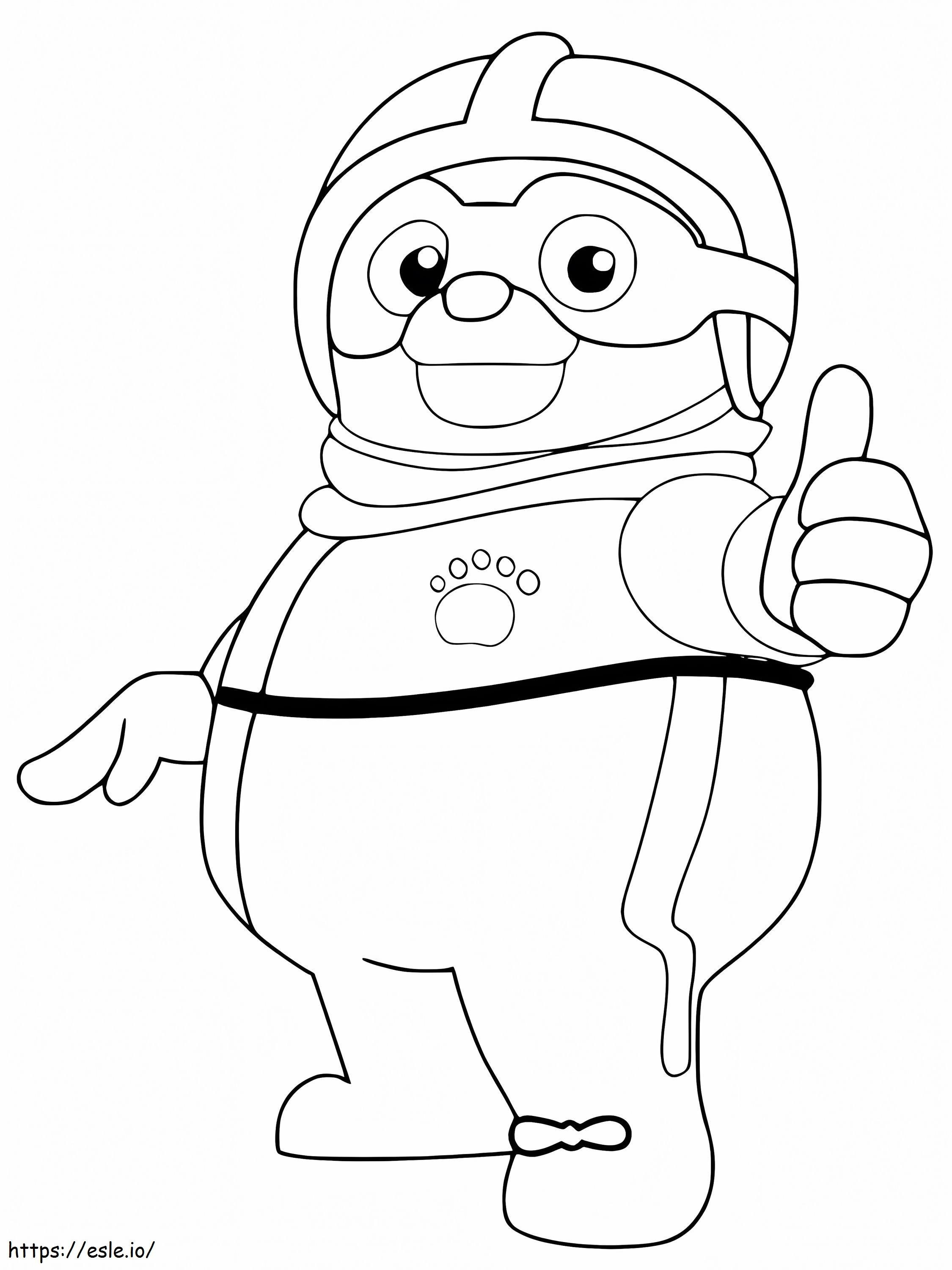 Cool Agent Oso coloring page