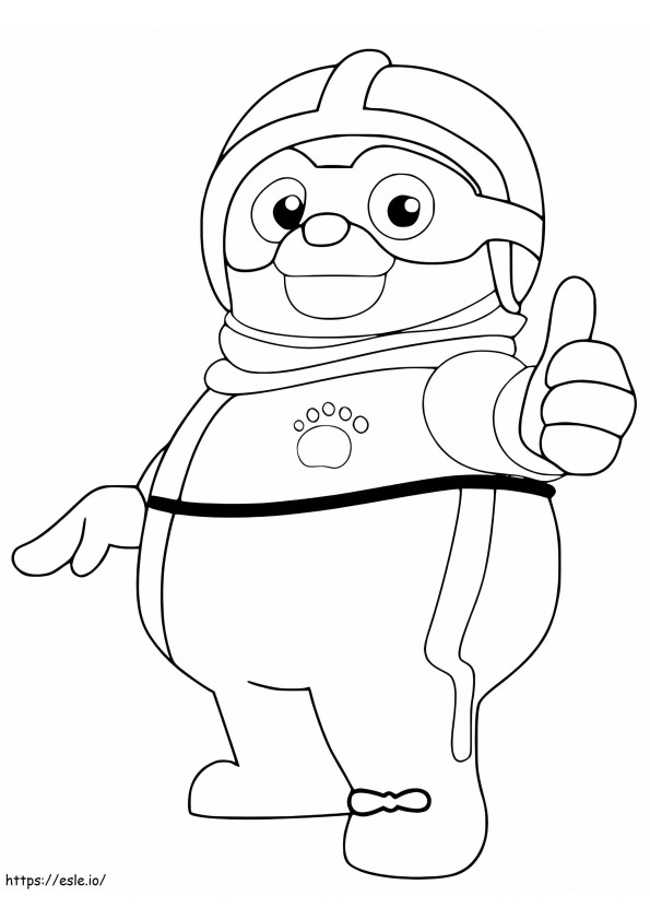Cool Agent Oso coloring page