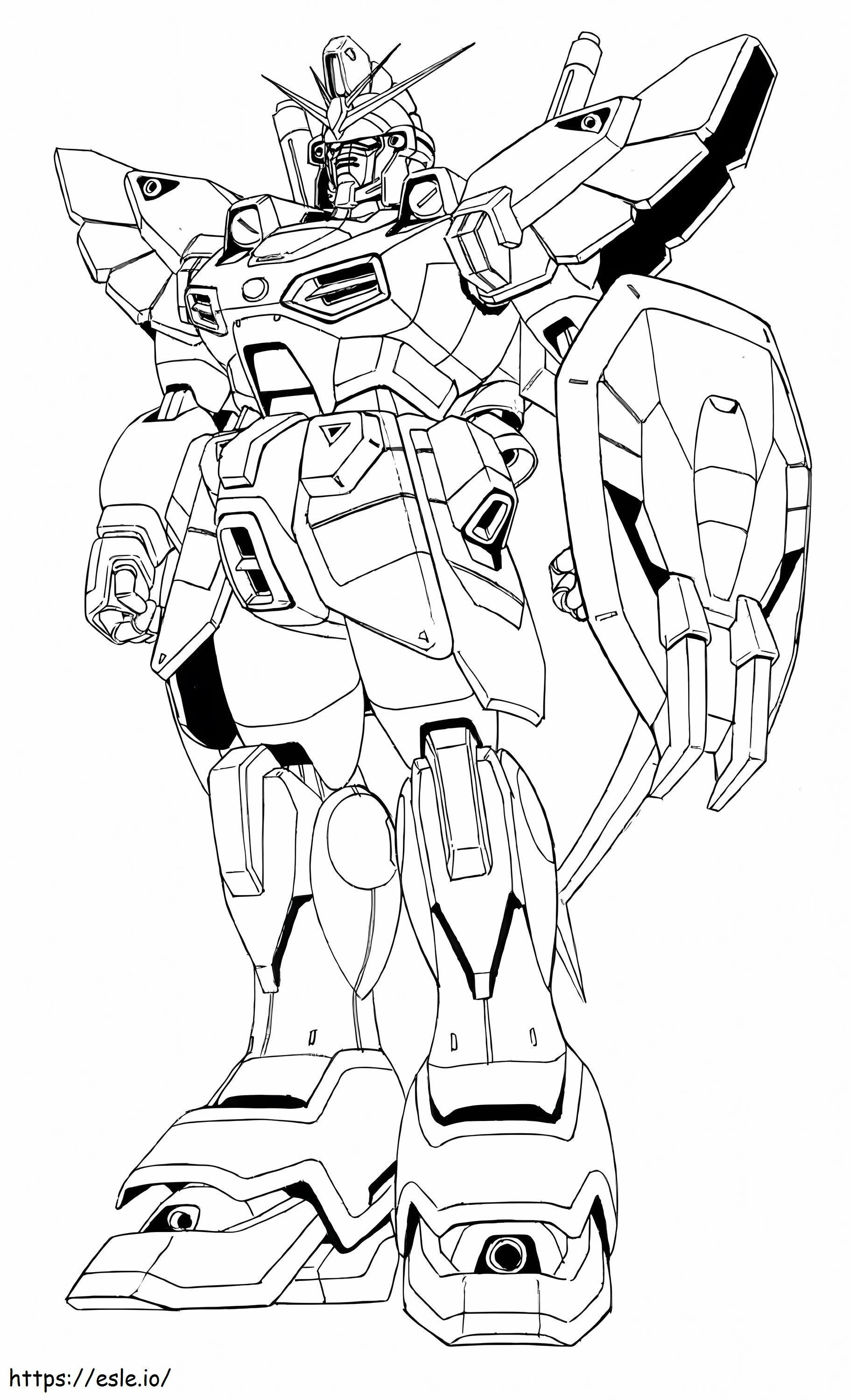 Coloriage Gundam à imprimer dessin
