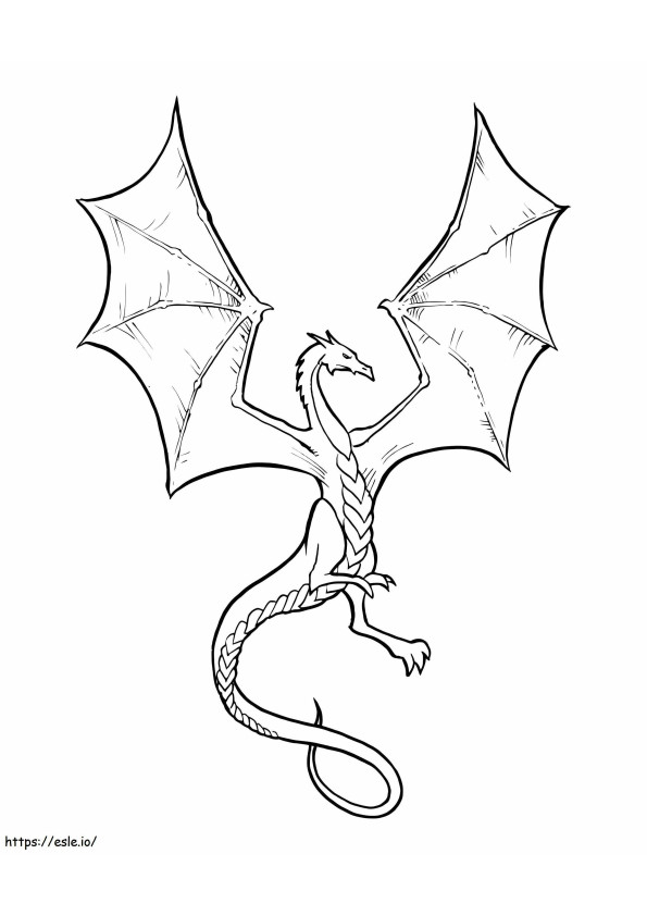 Dragon Skyrim coloring page