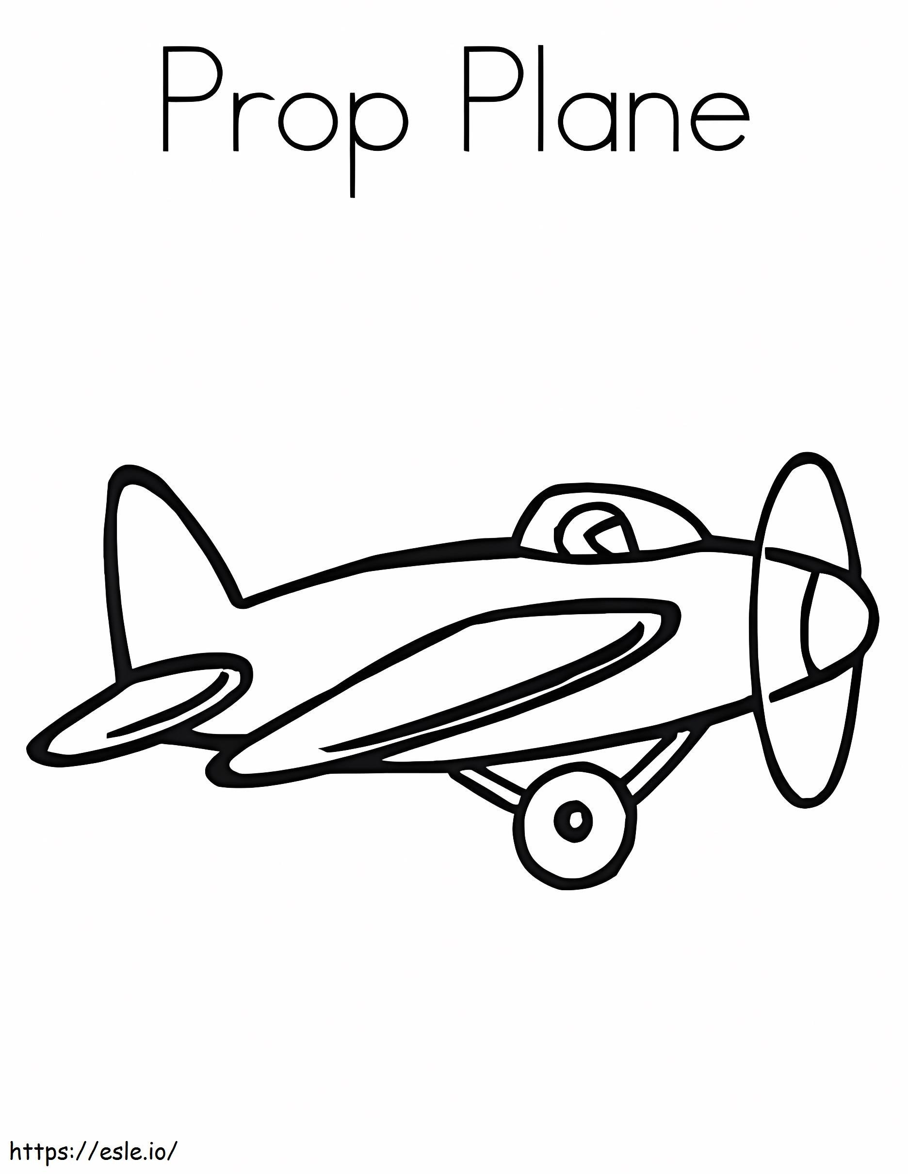Prop Aircraft coloring page