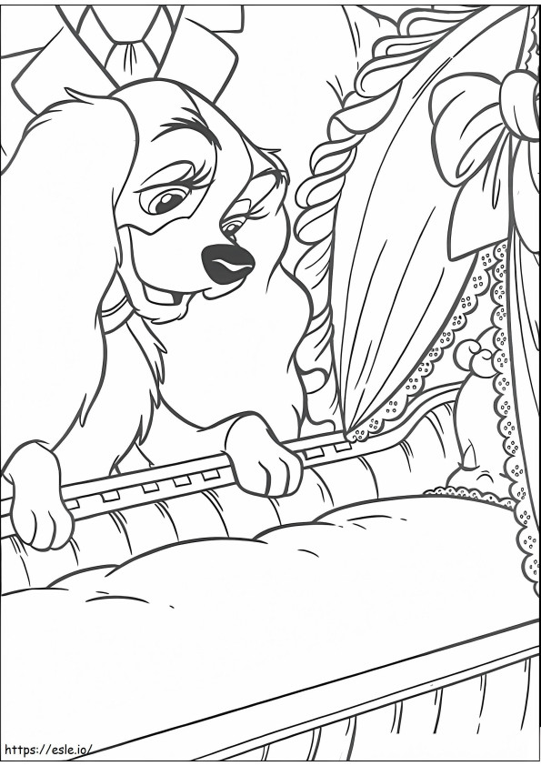 Lady And Baby coloring page