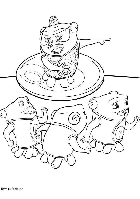Kyle And The Boov coloring page