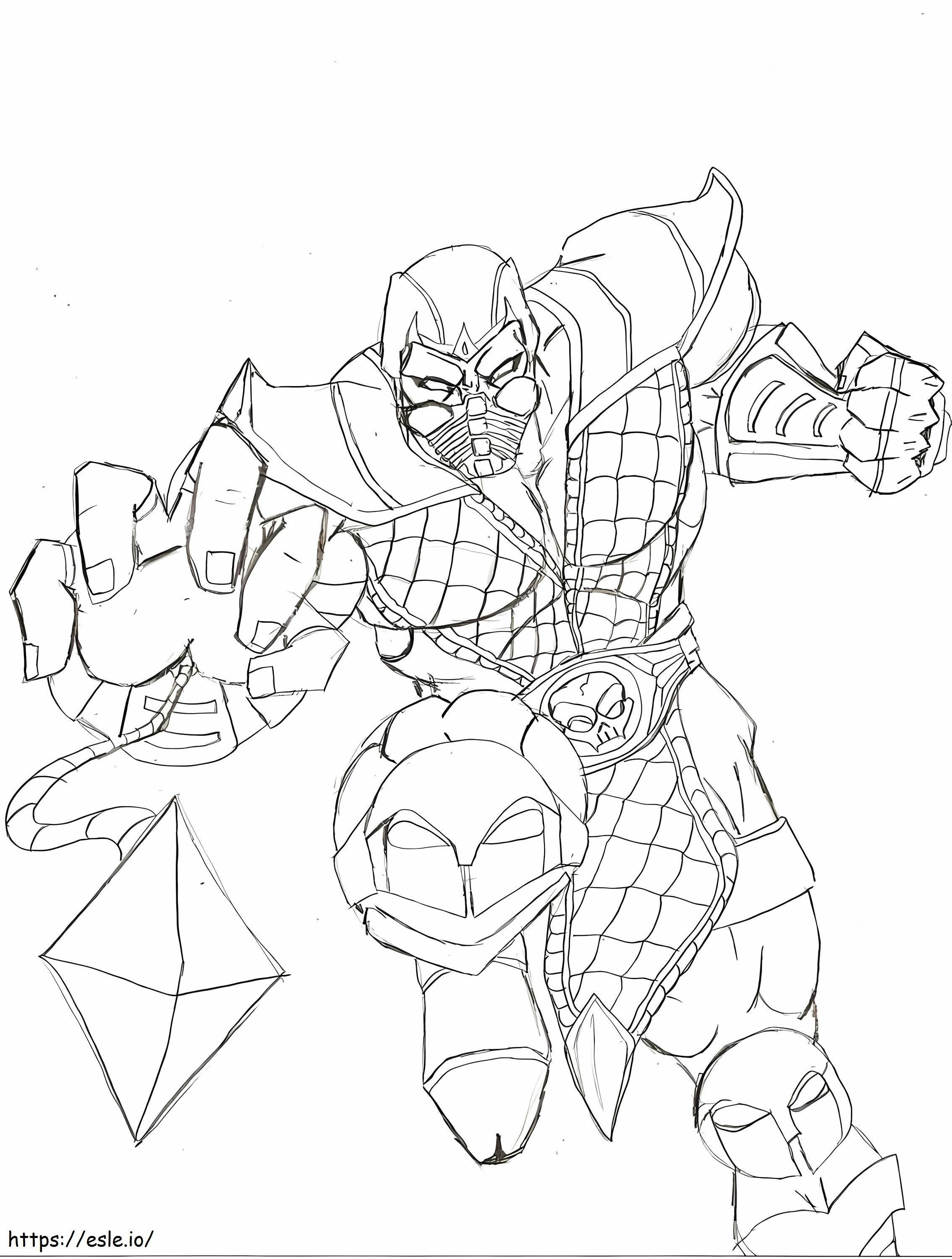 Scorpion Attack coloring page