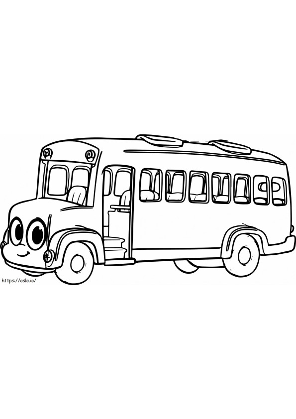 Magic School Bus Smiling coloring page