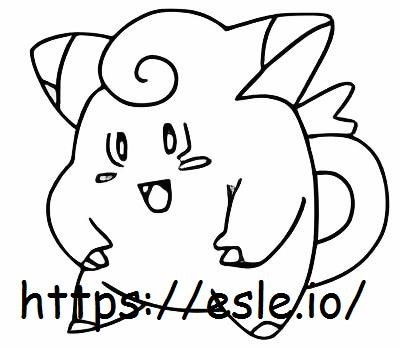 Clefairy coloring page