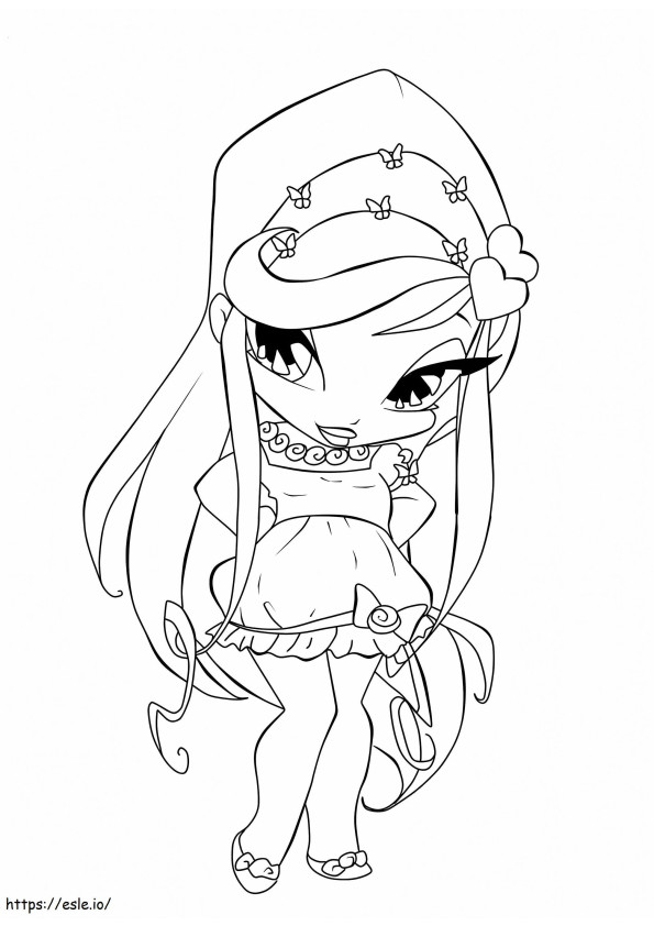 Pop Pixie Amore coloring page