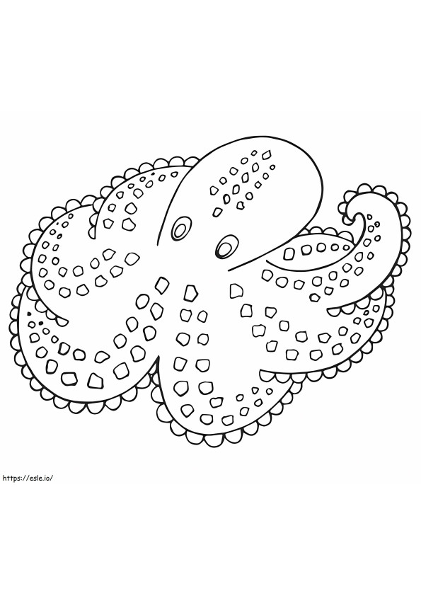 Kleine Octopus Alebrijes kleurplaat
