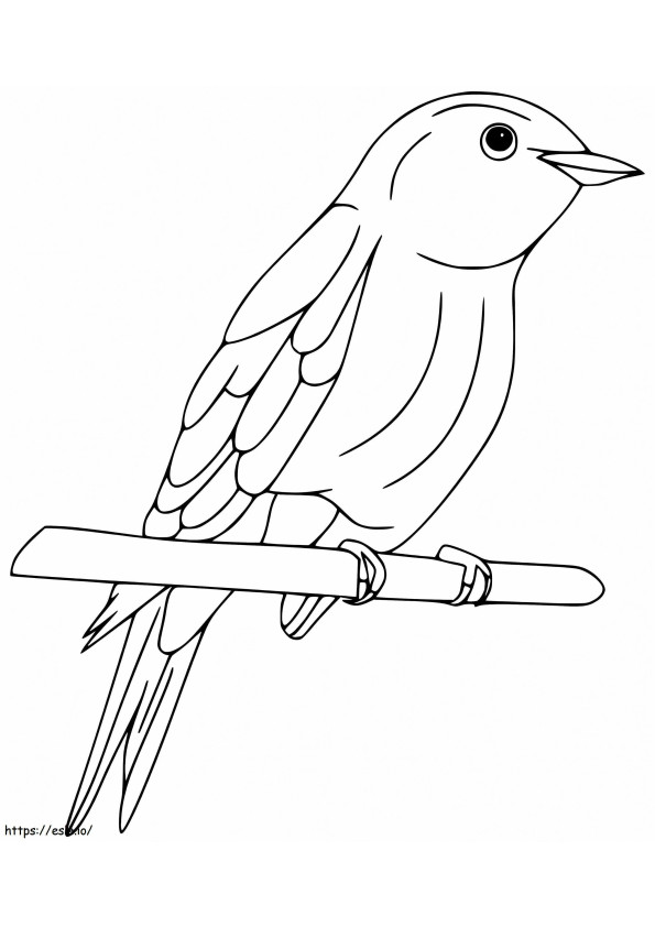 Free Bluebird coloring page