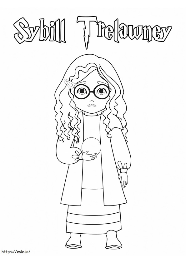 Sybill Trelawney coloring page