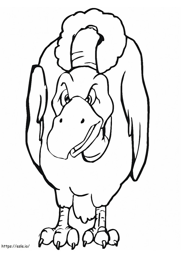 Coloriage Oiseau vautour à imprimer dessin