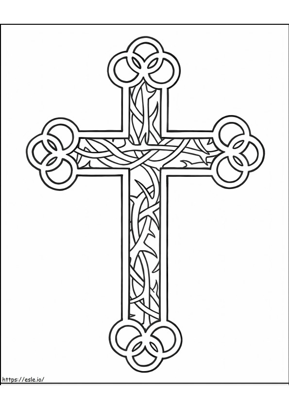 Perfect Cross coloring page