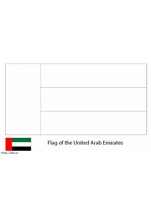 La bandera para colorear