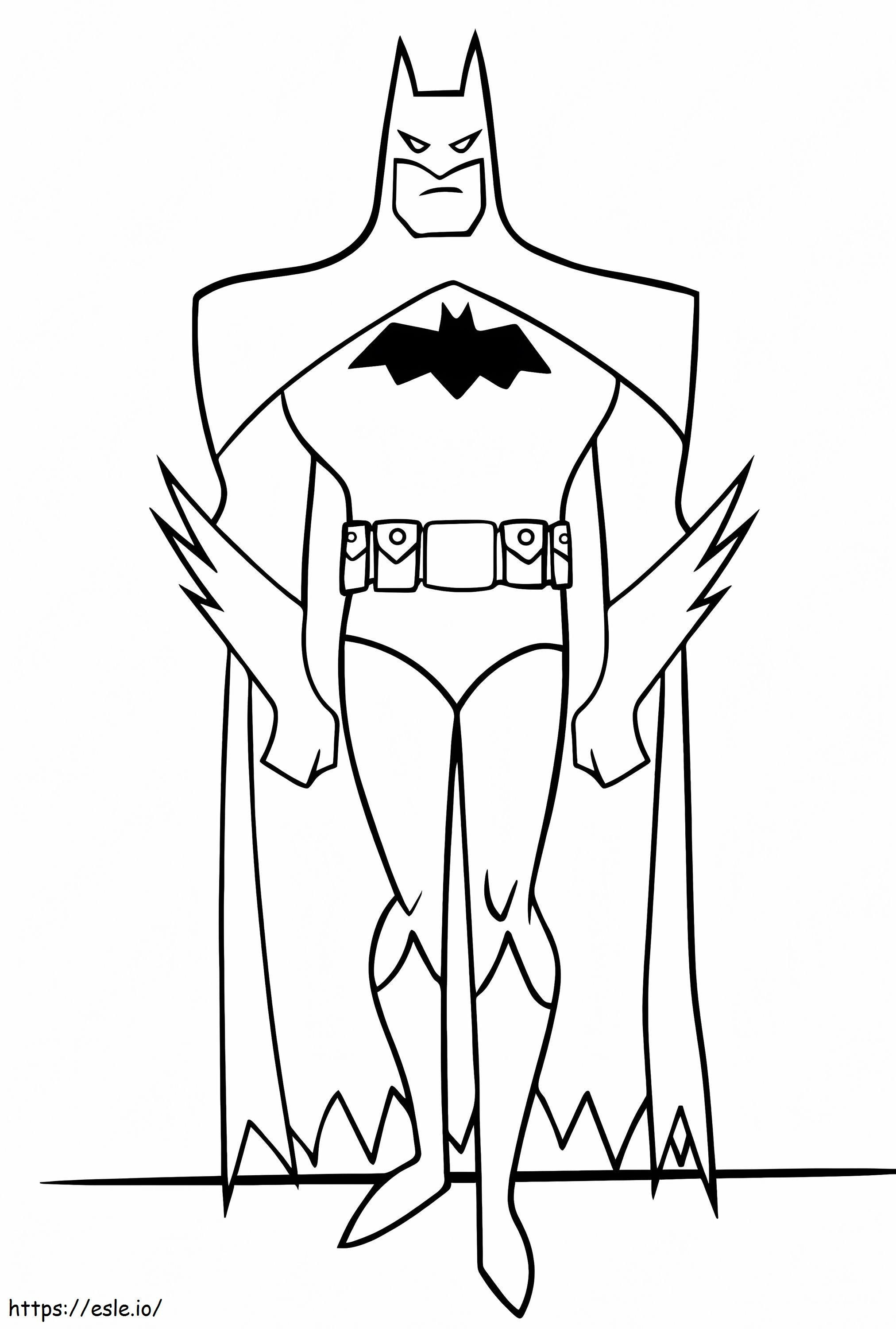Batman está de pé 691X1024 para colorir