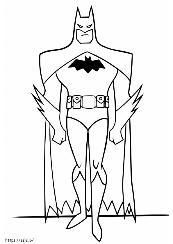 Batman Is Standing 691X1024 coloring page