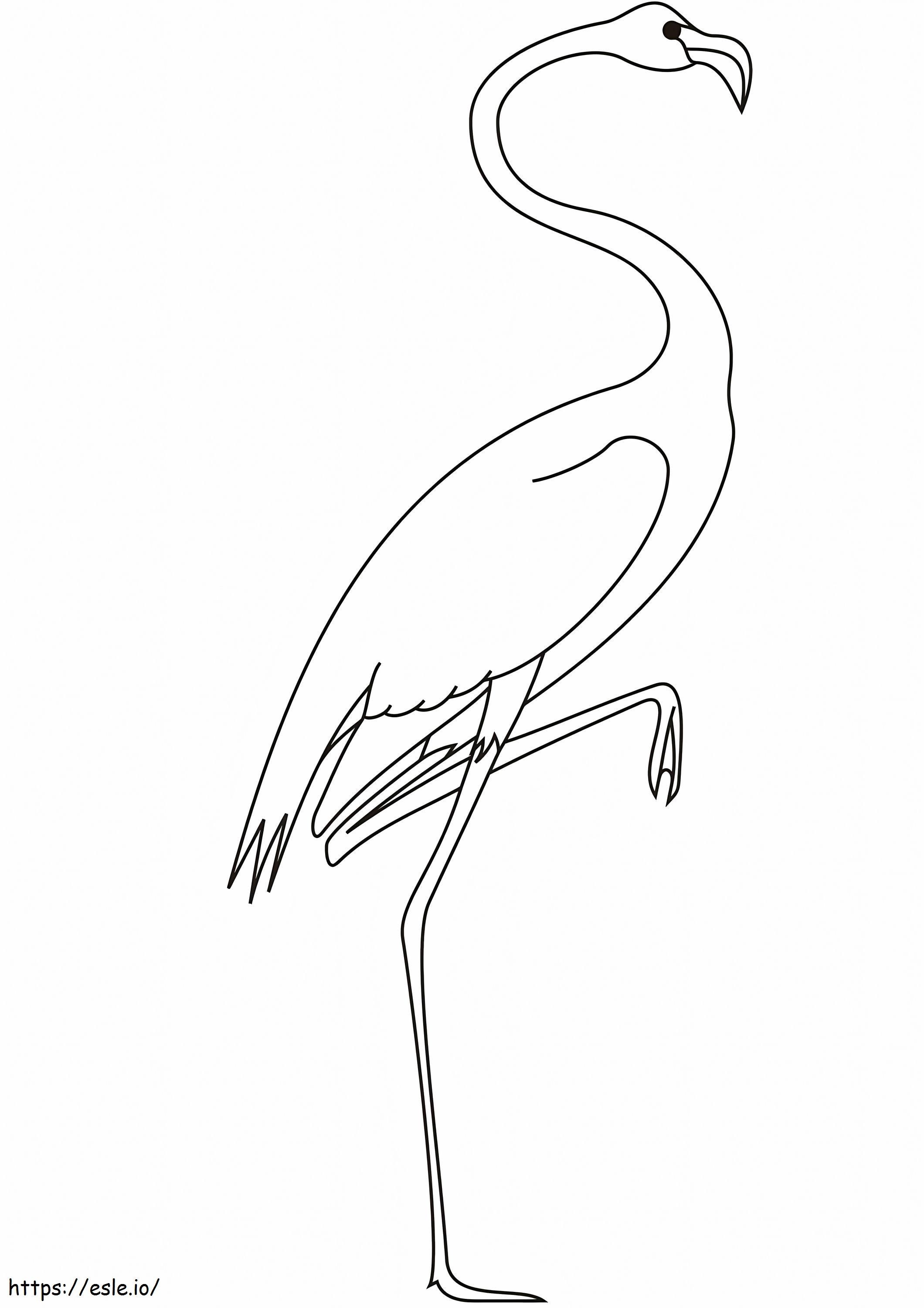 Flamingo Hq Painting coloring page
