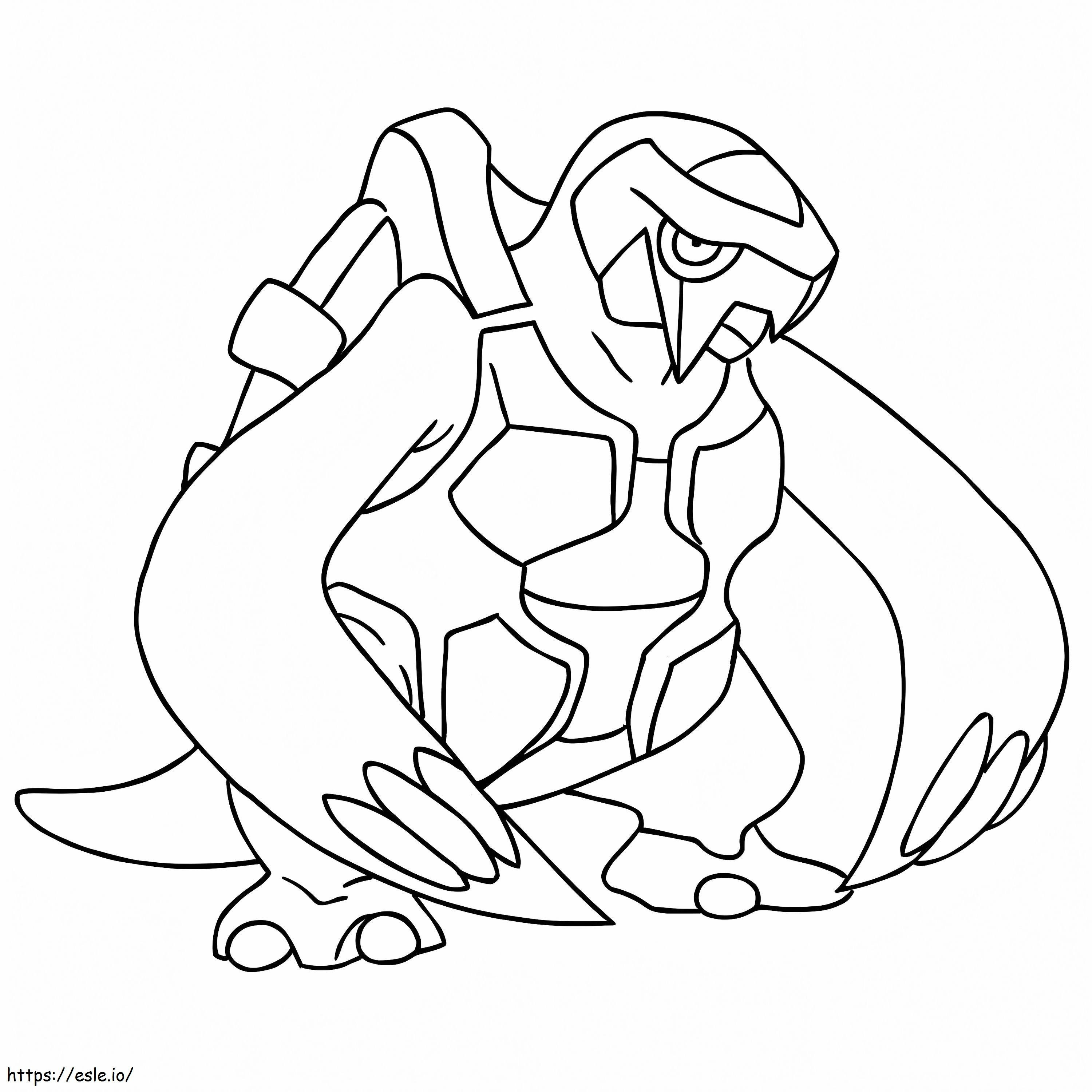 Coloriage Pokémon Carracosta Gen 5 à imprimer dessin