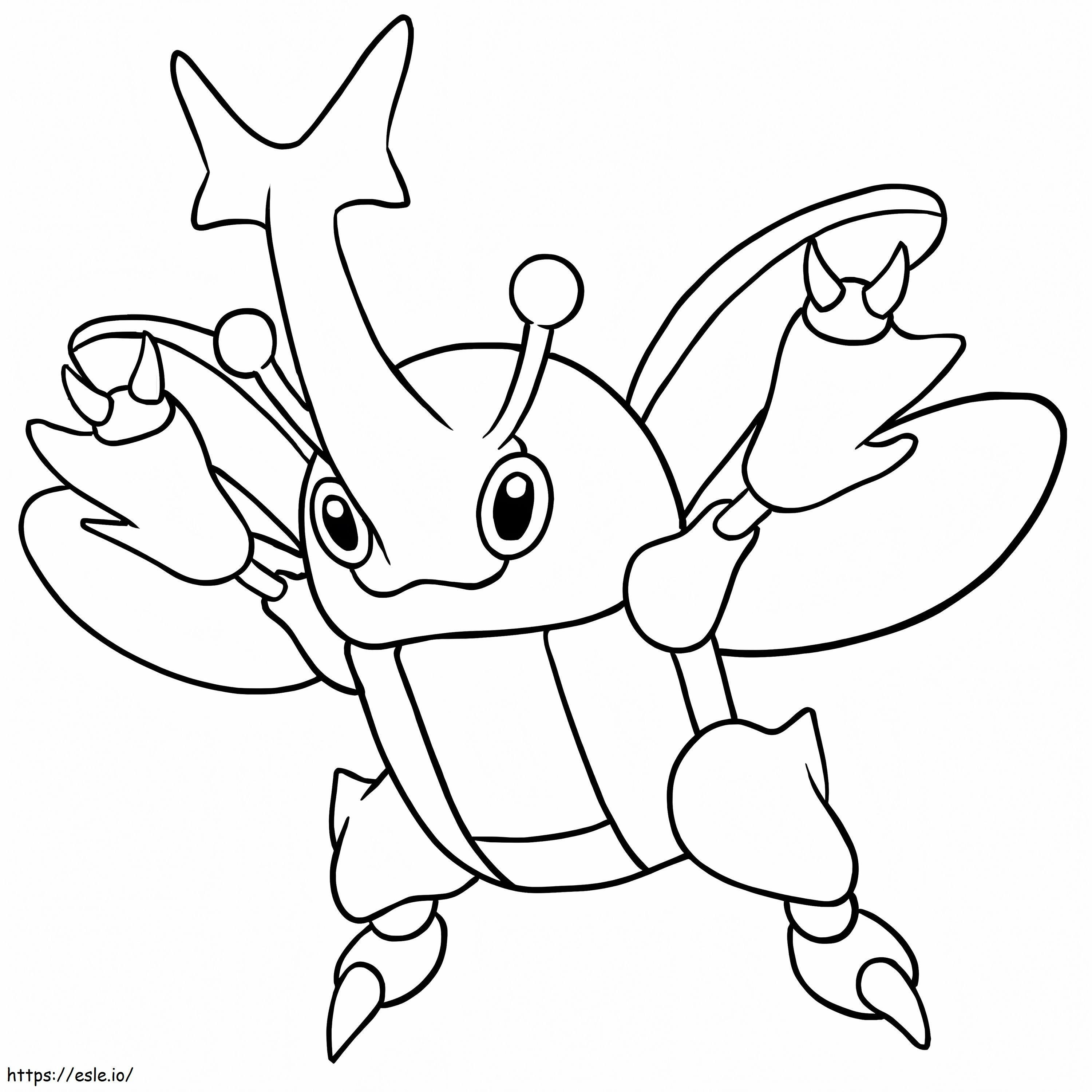 Coloriage Heracross Un Pokémon à imprimer dessin