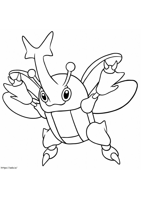 Heracross Ein Pokémon ausmalbilder