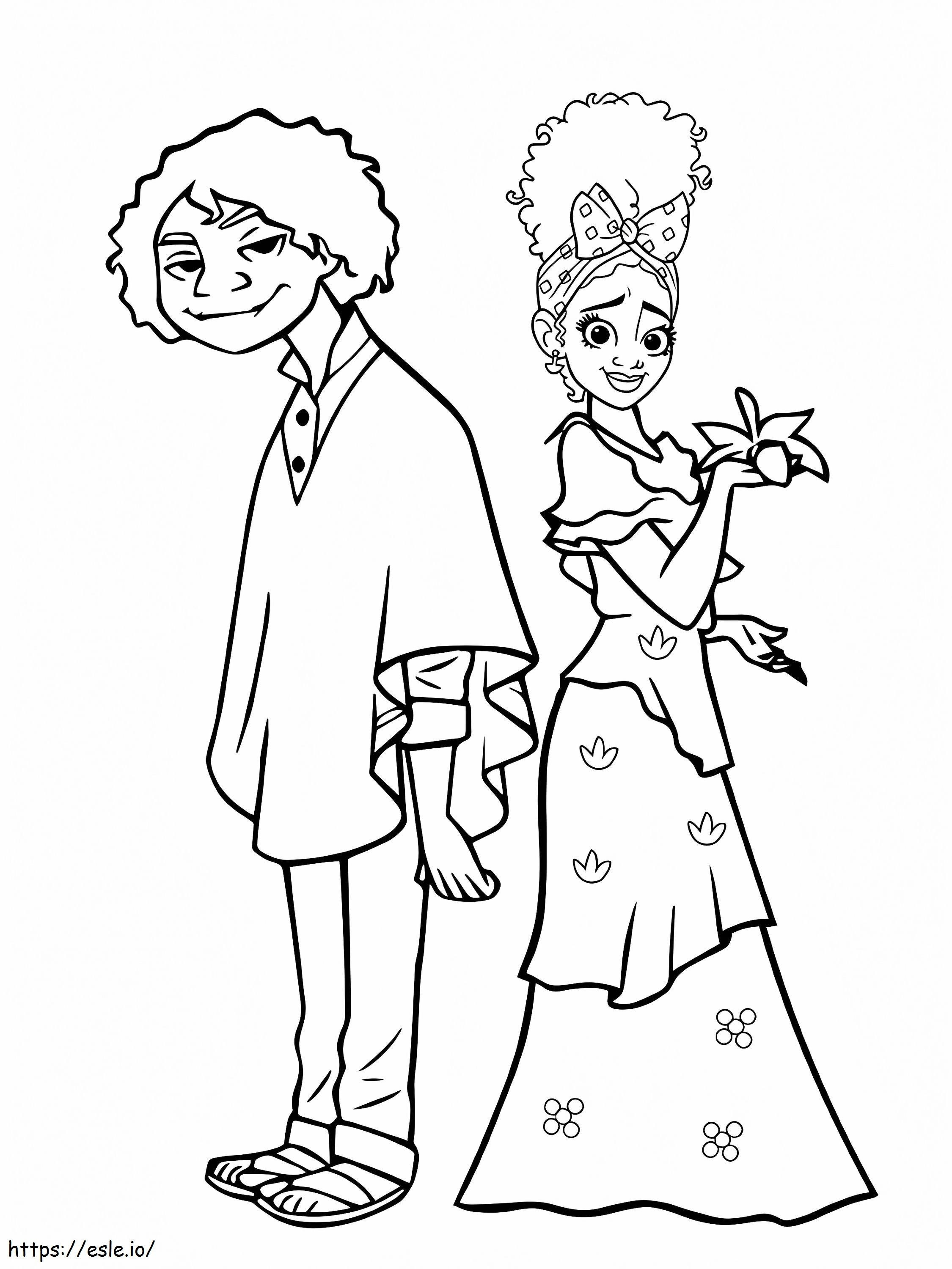 Camilo And Dolores Of Charm coloring page