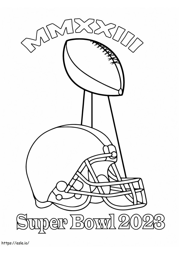 Super Bowl 2023 coloring page
