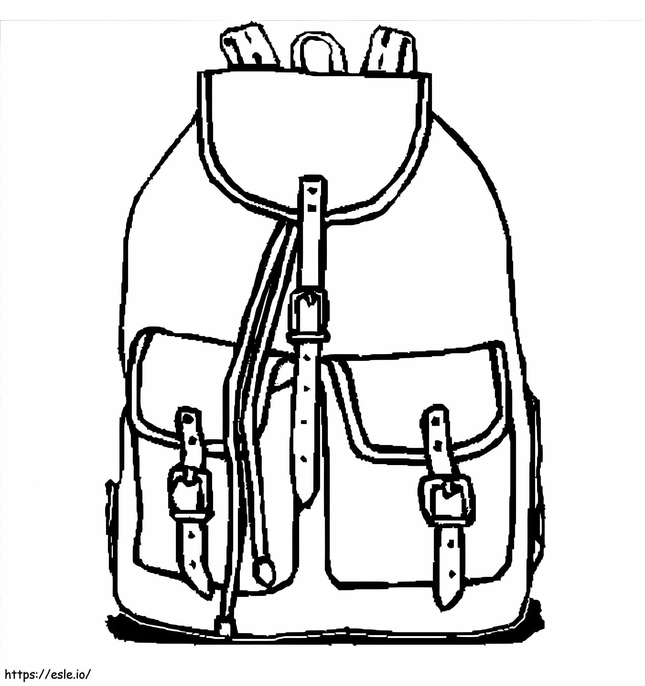 Backpack 2 coloring page