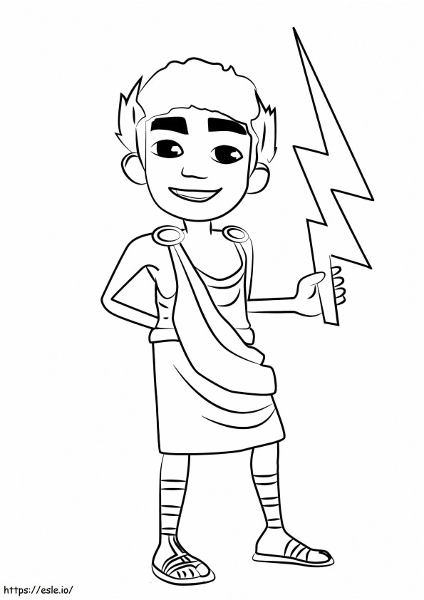 Nikos From Subway Surfers coloring page