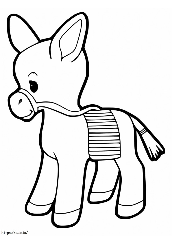 Little Mule coloring page