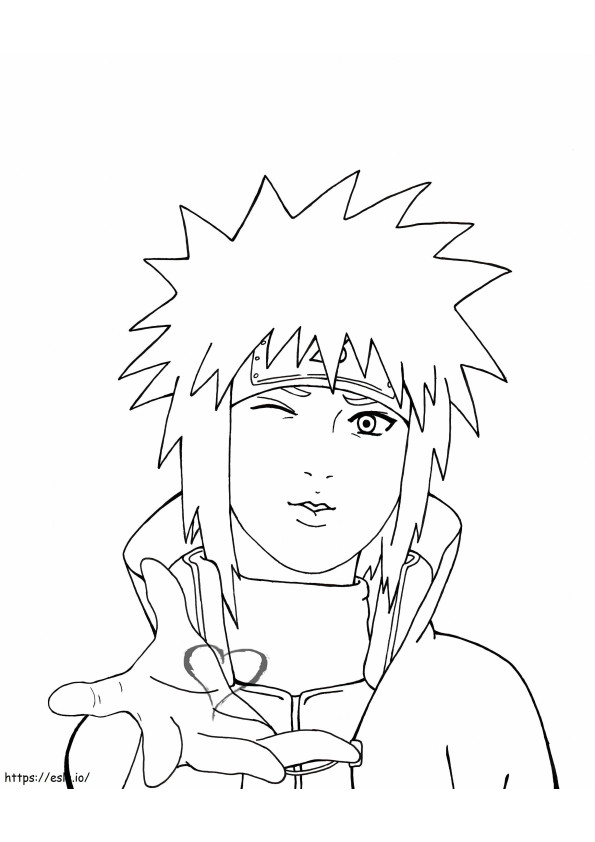 Basic Minato Scaled coloring page