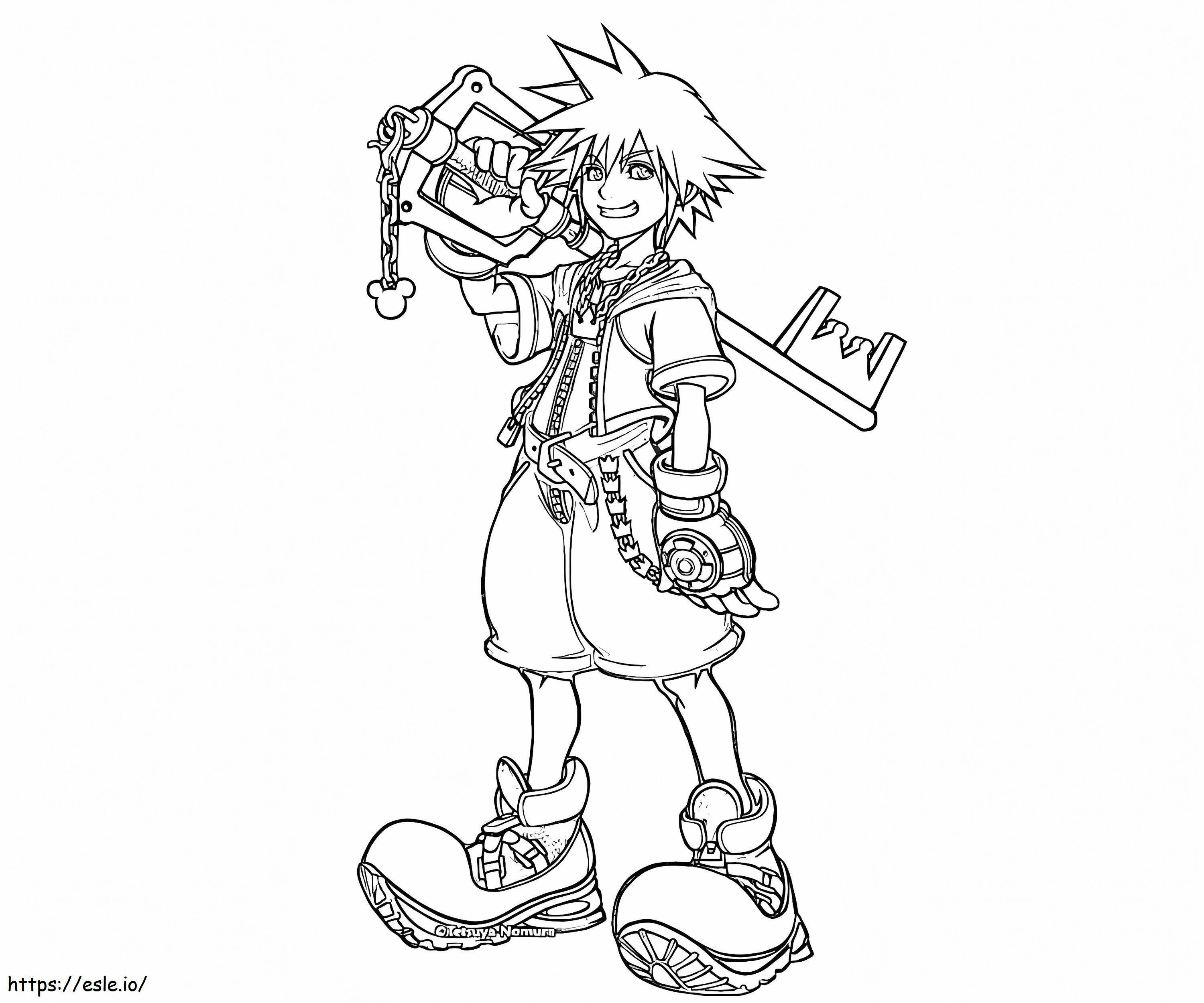 Kingdom Hearts Sora kifestő