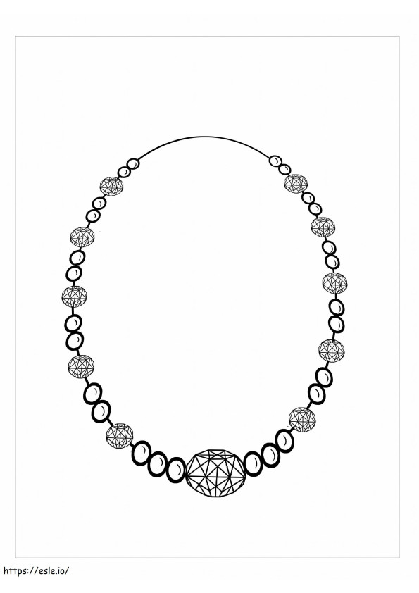 Great Necklaces coloring page