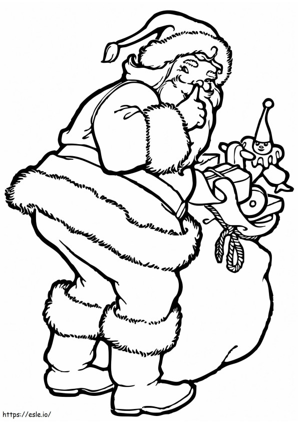 Pere Noel 20 coloring page