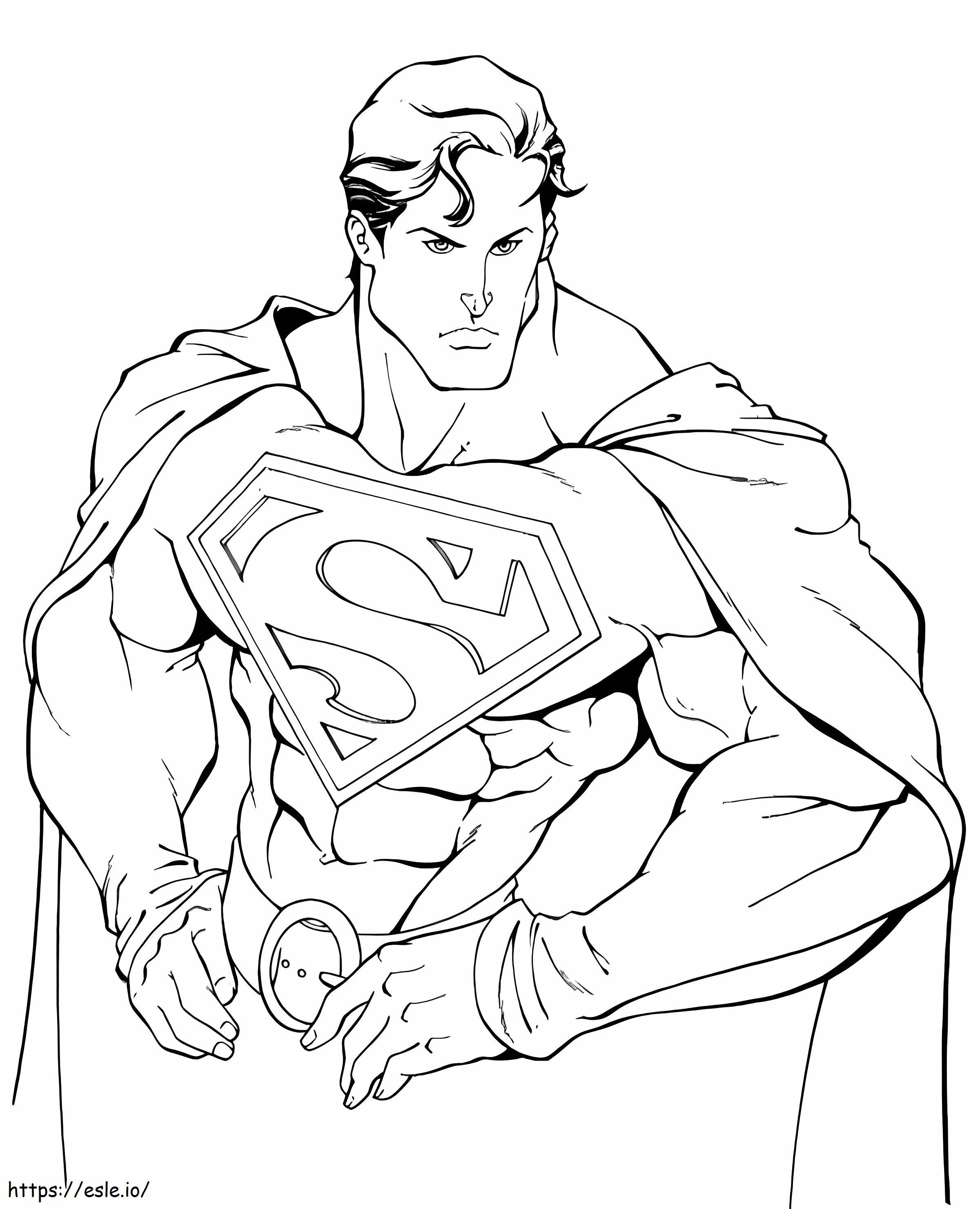 Superman lapsille värityskuva