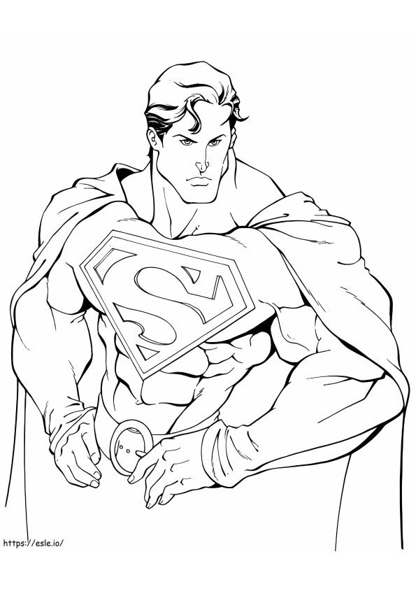 Superman dla dzieci kolorowanka