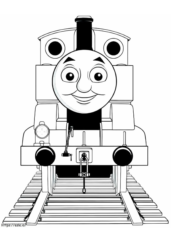Thomas A vonat színező oldala 1 kifestő