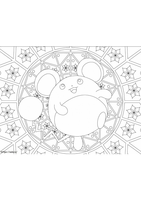 Marill 3 coloring page