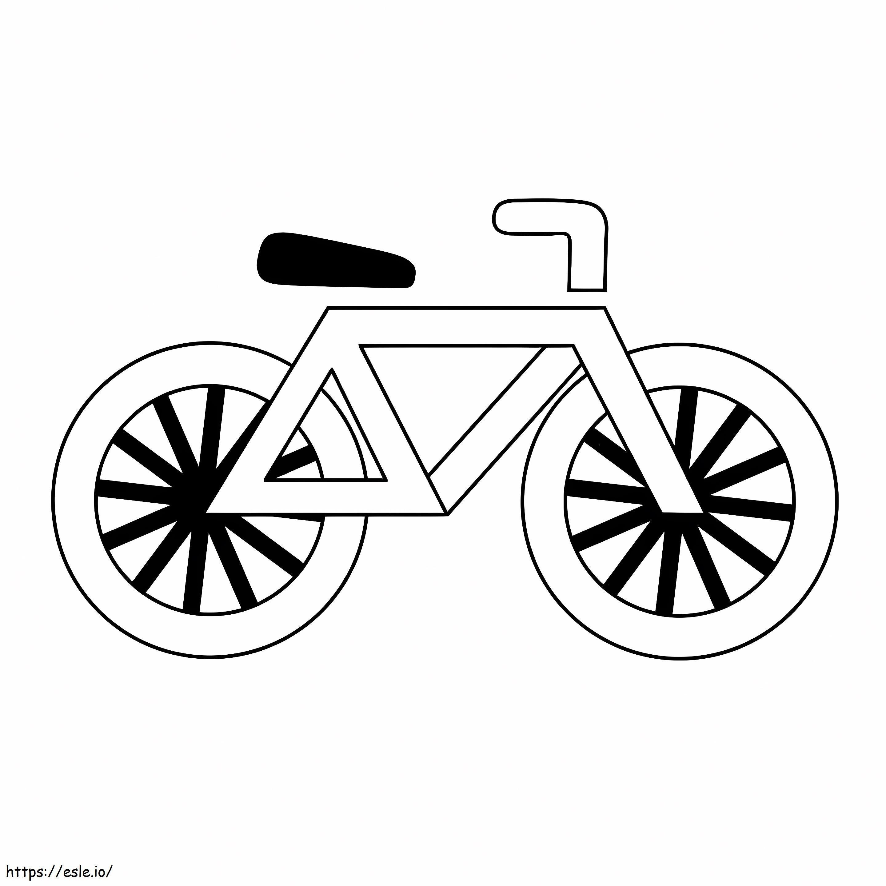 Bicicletta gratuita da stampare da colorare