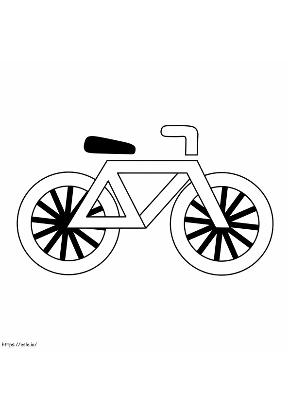 Bicicletta gratuita da stampare da colorare