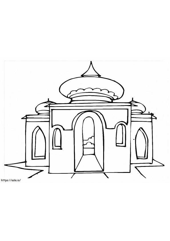 Mesquita para impressão para colorir