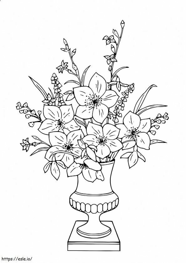 Sweet Bouquet coloring page
