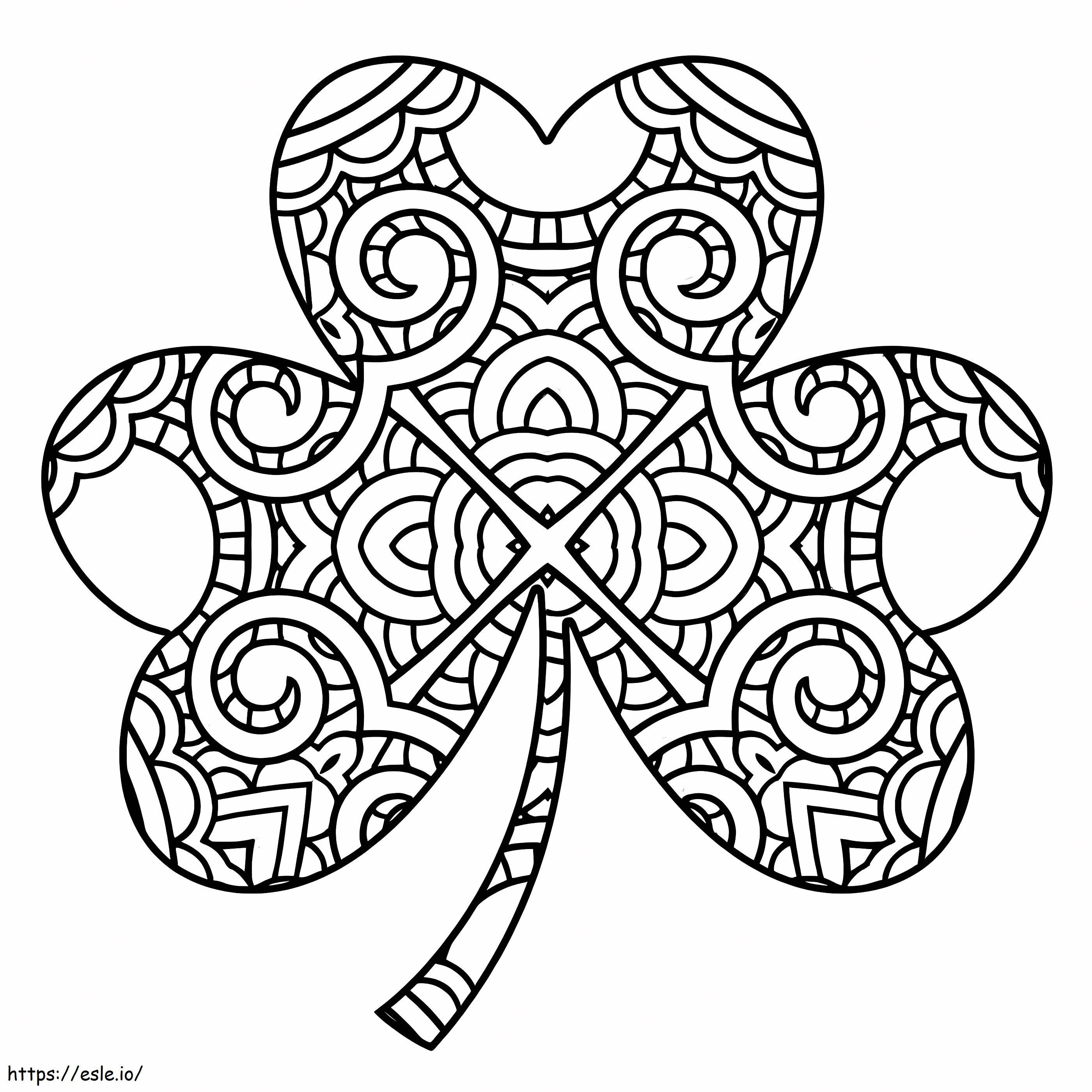 Clover Adult 1 coloring page