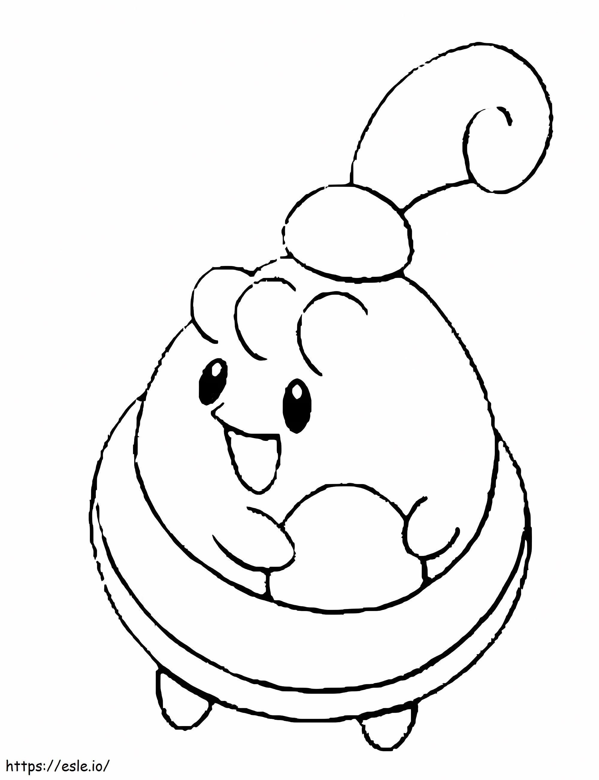Happiny Gen 4 Pokemon coloring page