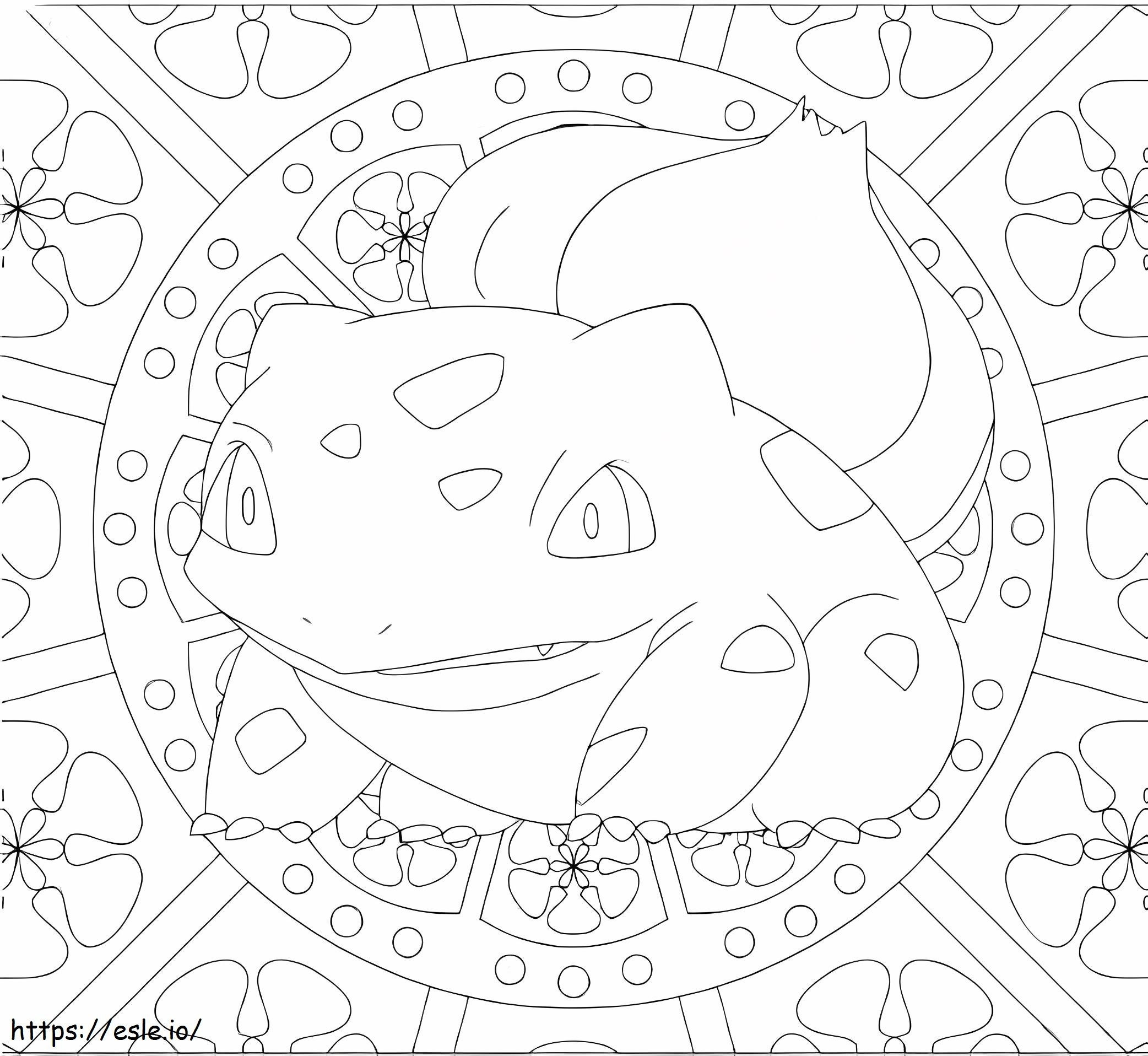 Bulbasaur 4 coloring page
