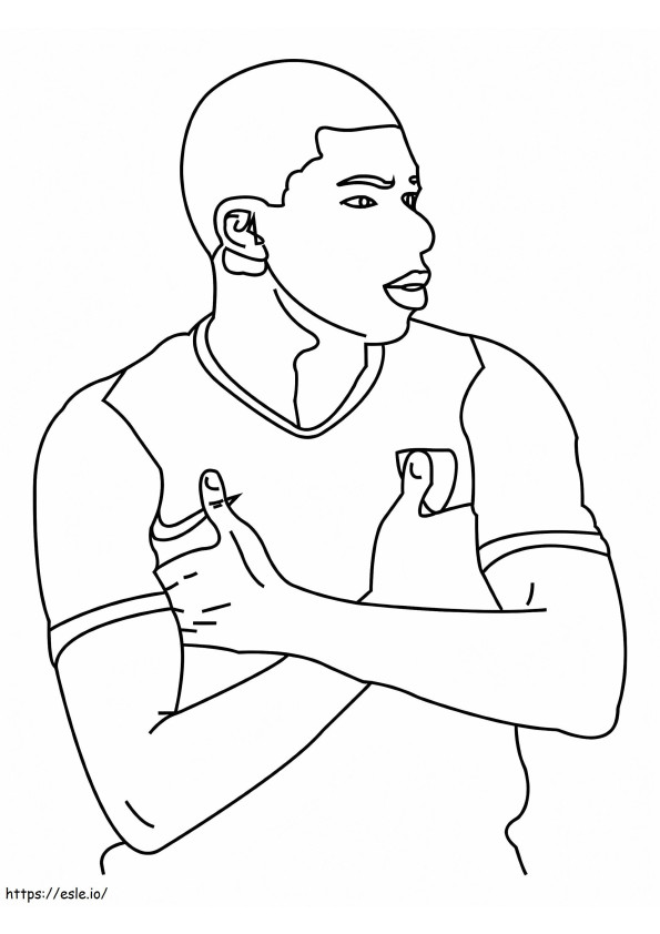 Kylian M.Sc coloring page