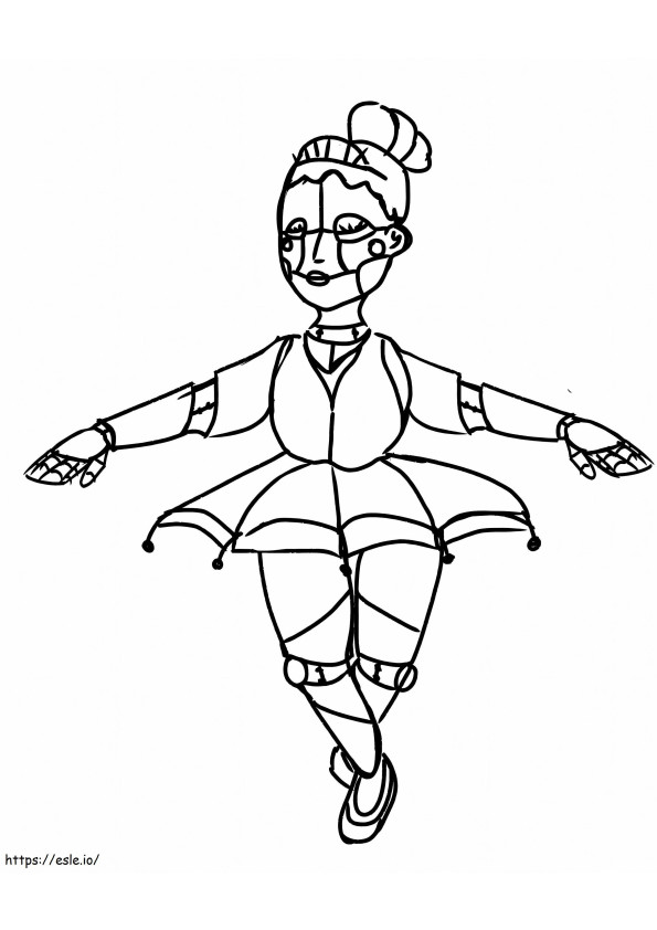 Ballora From Five Nights At Freddys coloring page