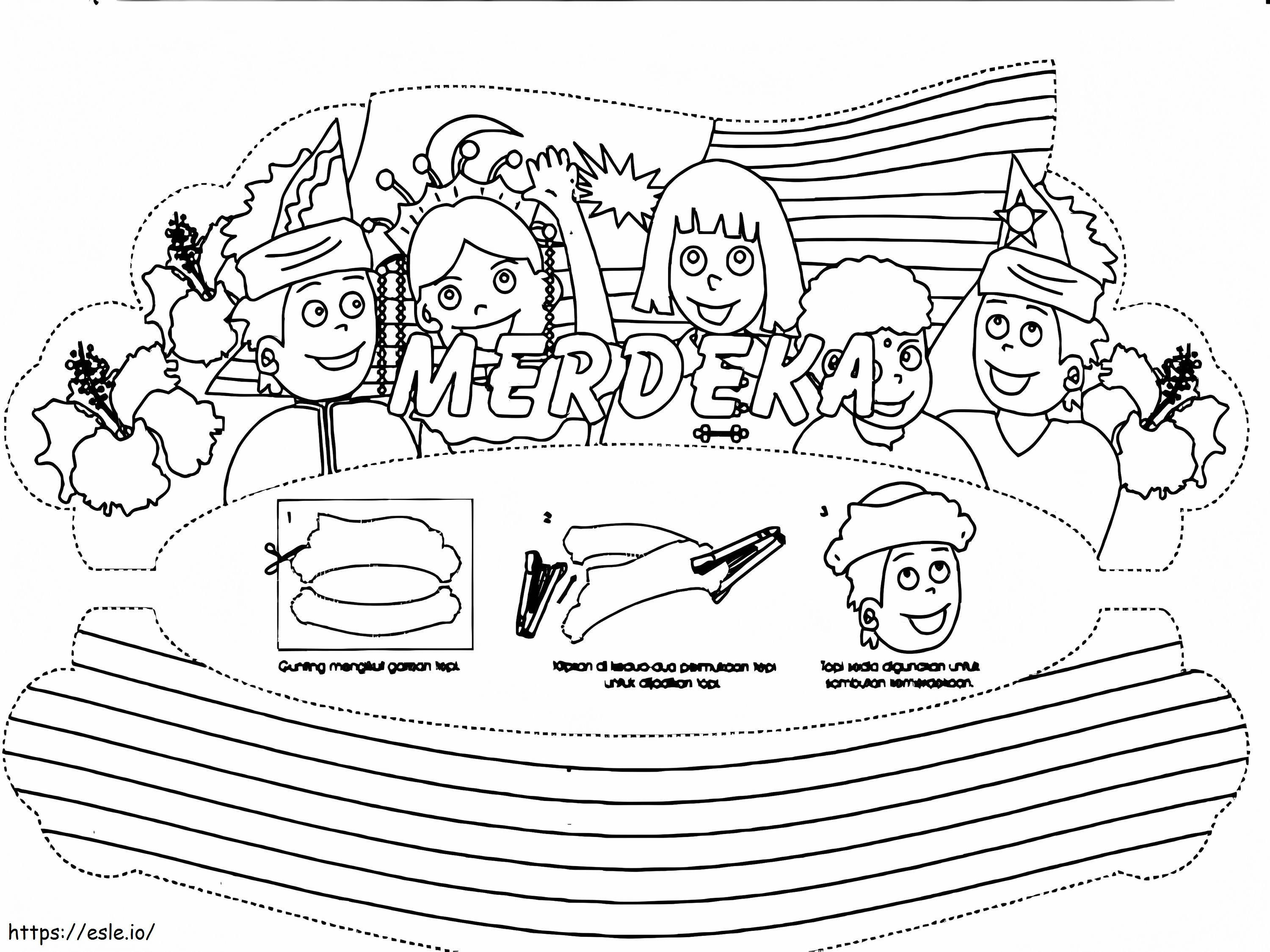 Malaysia 4 coloring page