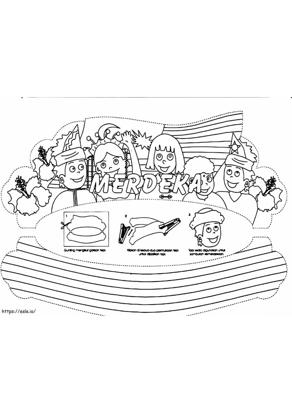 Malaysia 4 coloring page