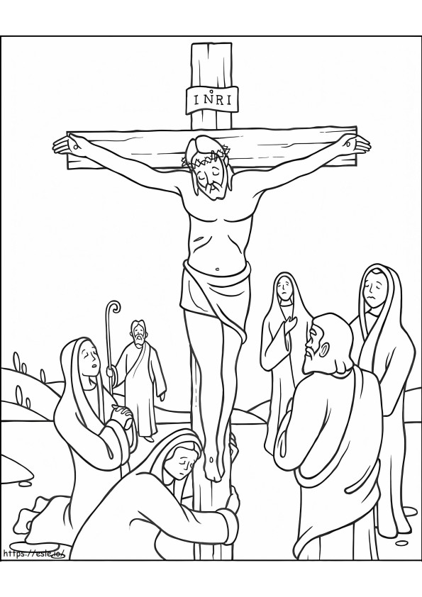 Station 12 Stations Of The Cross coloring page